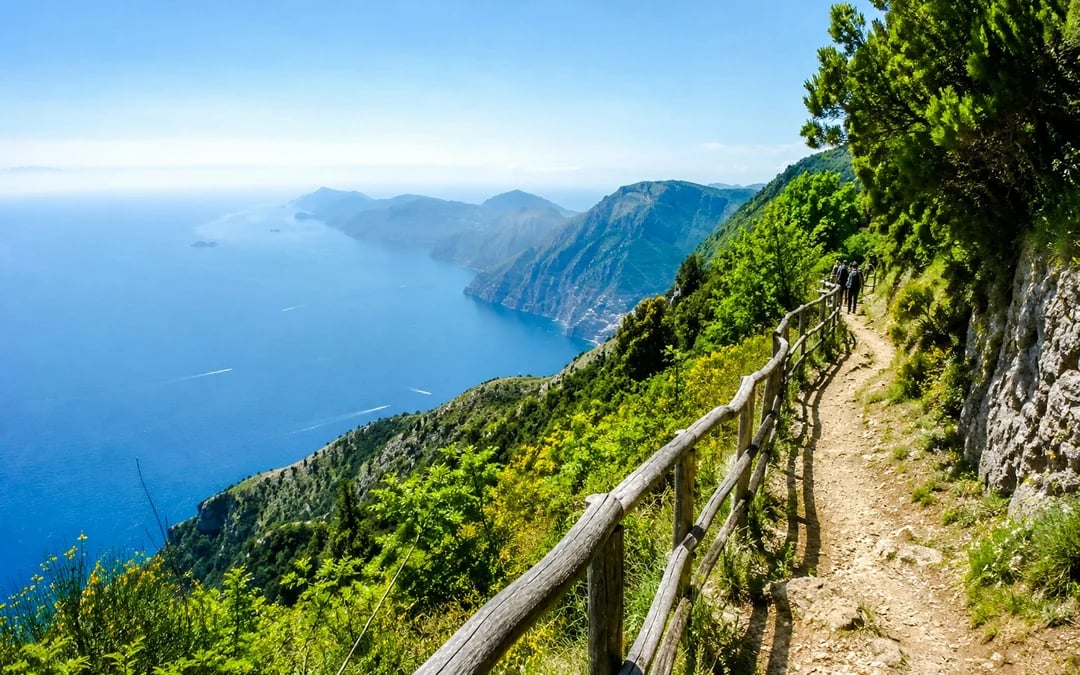 From Sorrento: Path of the Gods Guided Hike with Round-Trip Transfers Image 1