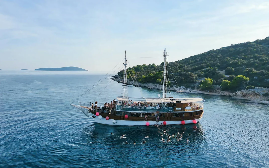 From Split: Blue Lagoon Boat Party with DJs, Swim, Shots & AfterParty Image 2