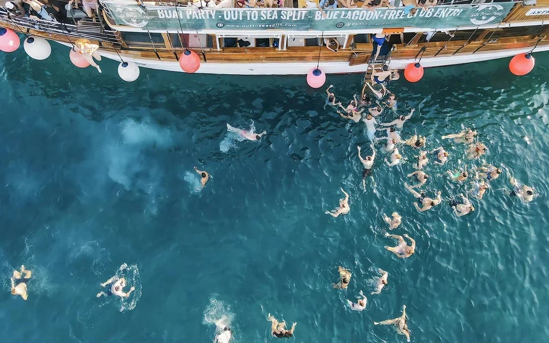 From Split: Blue Lagoon Boat Party with DJs, Swim, Shots & AfterParty Image 4