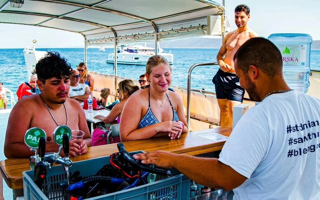 From Split: Blue Lagoon, Ciovo & Solta Boat Tour with Lunch & Drinks Image 8