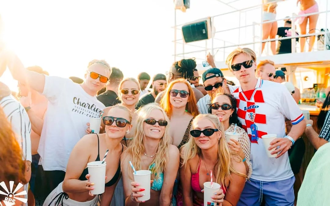 From Split: Blue Lagoon Yacht Party with Swim Stop, DJs & Nightclub Entry Image 3