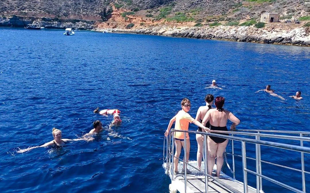 From Trapani: Favignana and Levanzo Island-Hopping Shuttle Cruise with Free Time in Favignana and Swim Stop Image 2