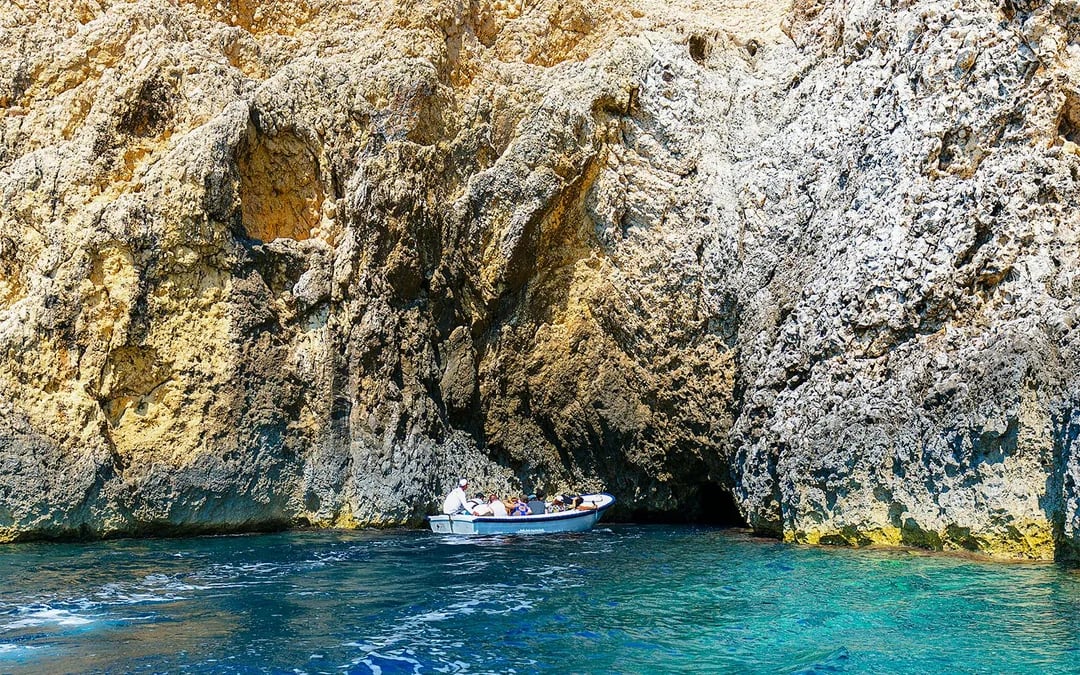From Trogir: Blue Cave, Mamma Mia, Hvar and 5 Island Boat Tour Image 1