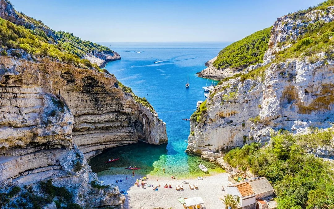From Trogir: Blue Cave, Mamma Mia, Hvar and 5 Island Boat Tour Image 3