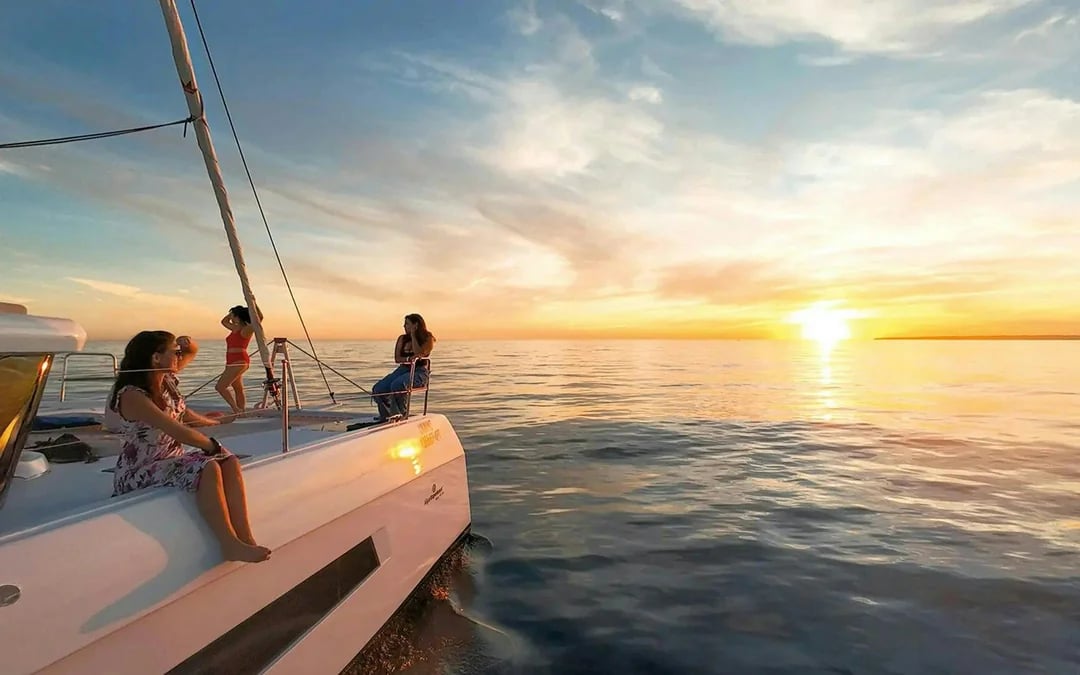 From Vilamoura: Algarve Sunset Catamaran Tour Image 1