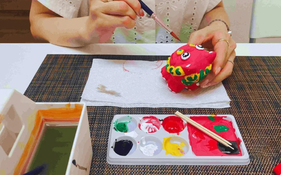 Fukuoka Okinawan Shisa Figurine Painting Workshop with Same-Day Take-Home Image 2