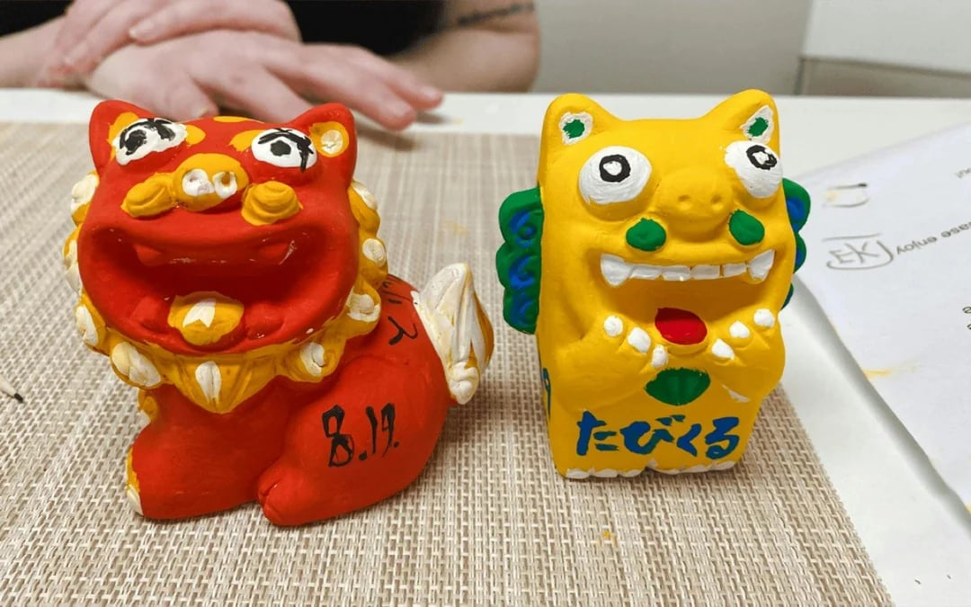 Fukuoka Okinawan Shisa Figurine Painting Workshop with Same-Day Take-Home Image 3