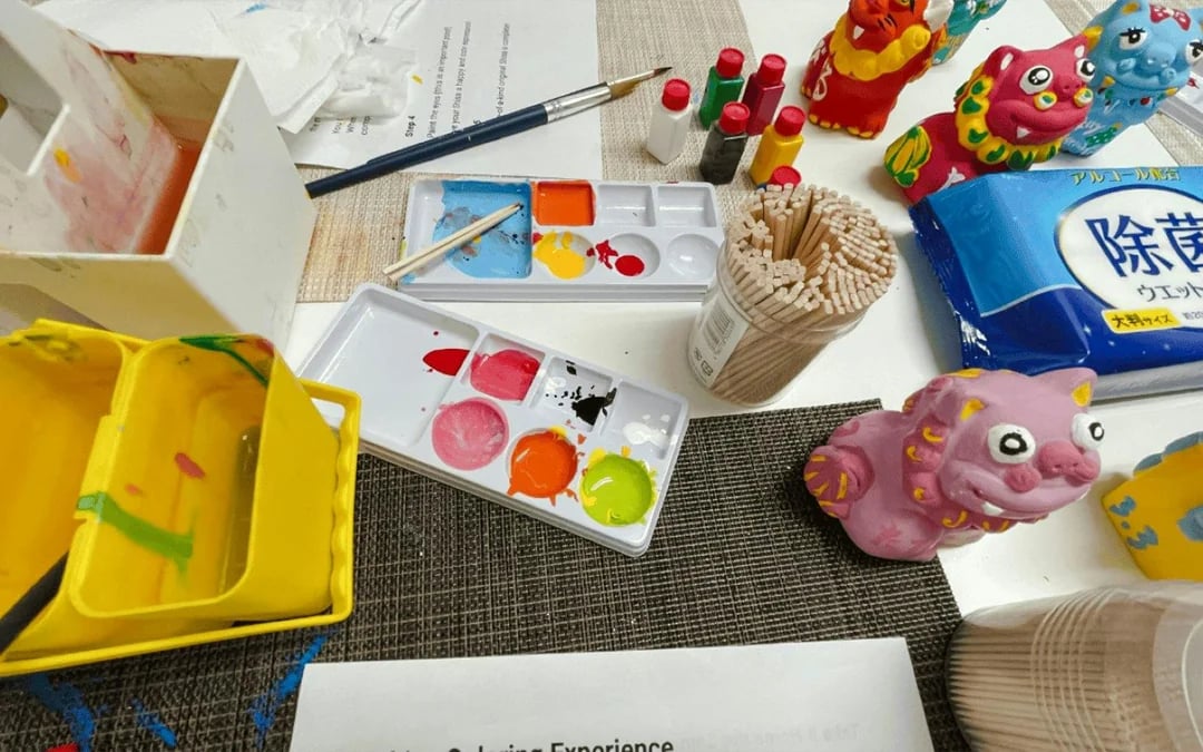 Fukuoka Okinawan Shisa Figurine Painting Workshop with Same-Day Take-Home Image 4