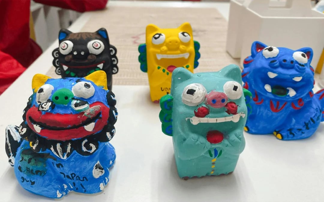 Fukuoka Okinawan Shisa Figurine Painting Workshop with Same-Day Take-Home Image 5