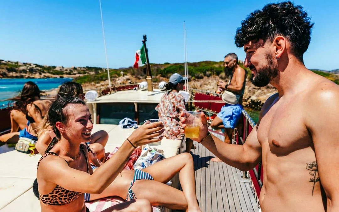 Full-Day Vintage Motorboat Tour to La Maddalena Image 5