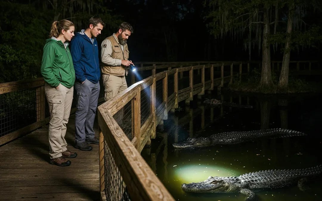Gatorland Nighttime Flashlight Tour Image 1