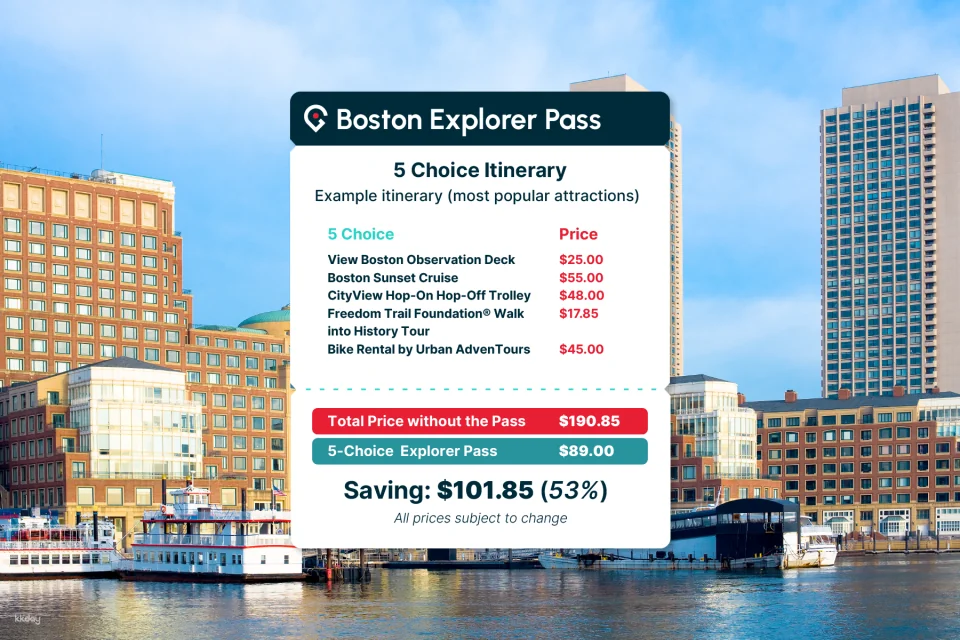 Go City | Boston Explorer Pass (Optional Attractions)