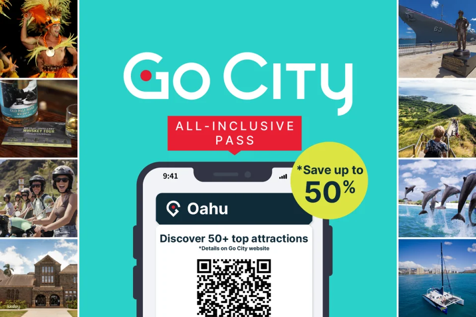 Go City | Oahu All-Inclusive Pass | Hawaii (Incudes Entry of Polynesian Cultural Center and 40+ attractions)