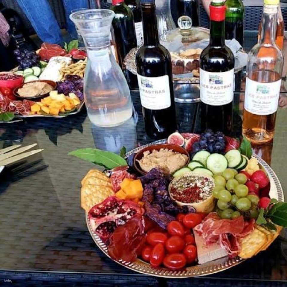Grape stomping experience at Les Pastras