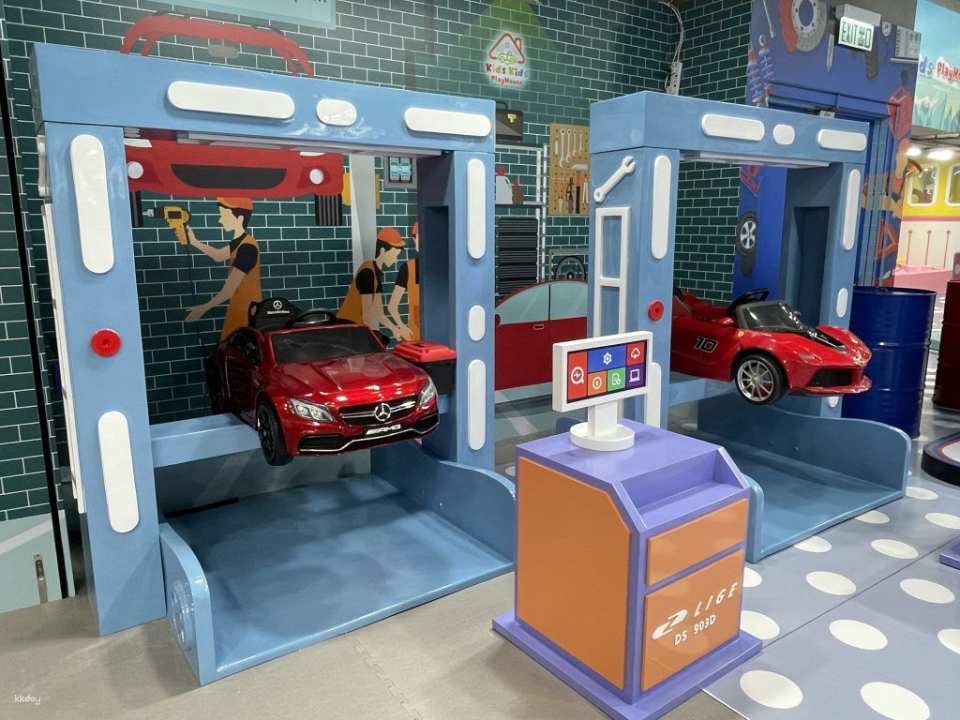 [Great Family Spots in Kowloon Bay] Kids Kids Playhouse | Newly built 7,000 sq ft indoor children's tram depot | Architecture school, maintenance bus station, role-playing firefighter experience | AR motion games | Children's playground | Kowloon Bay Mega box (9th floor)