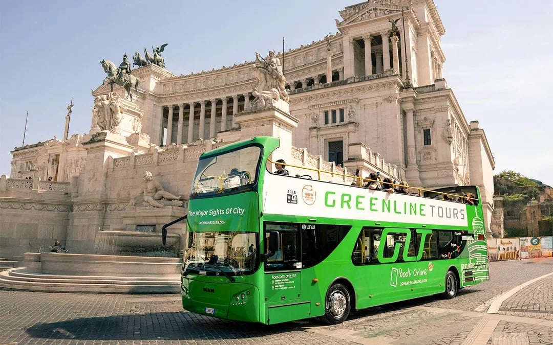 Green Line: Rome Hop-on Hop-off Bus Tour Image 1