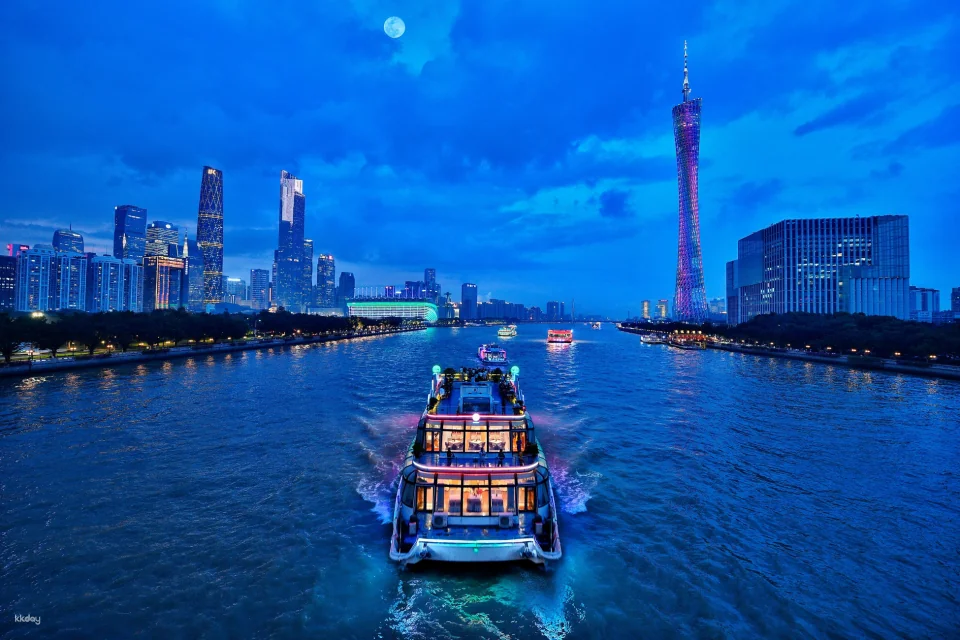 Guangzhou Pearl River Night Cruise Pass | Multiple Piers to Choose From