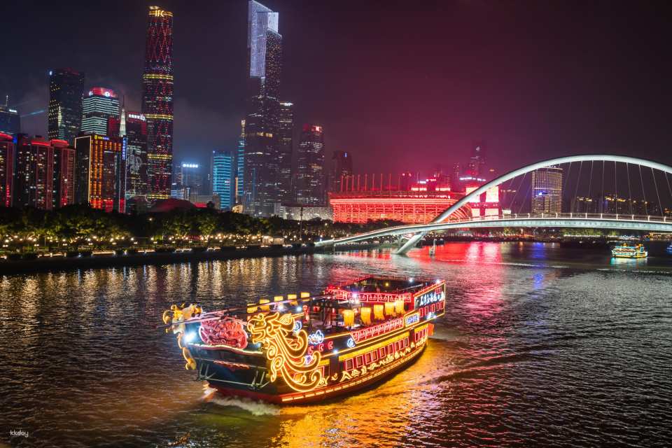 Guangzhou Pearl River Night Cruise Pass | Multiple Piers to Choose From