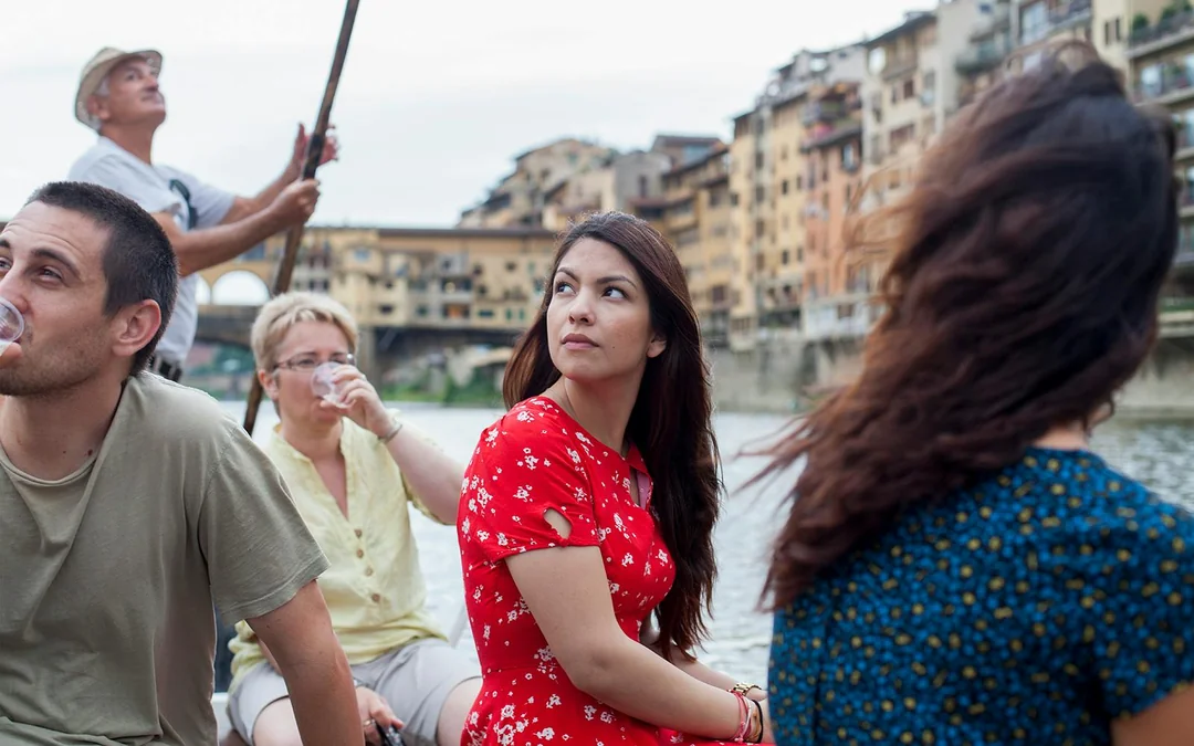 Guided Boat Tour on a Florentine Gondola Image 1