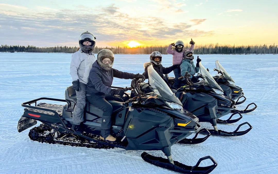 Guided Snowmobile Tour: Frozen Lakes & Forest Trails with Safety Briefing & Gear Check Image 7