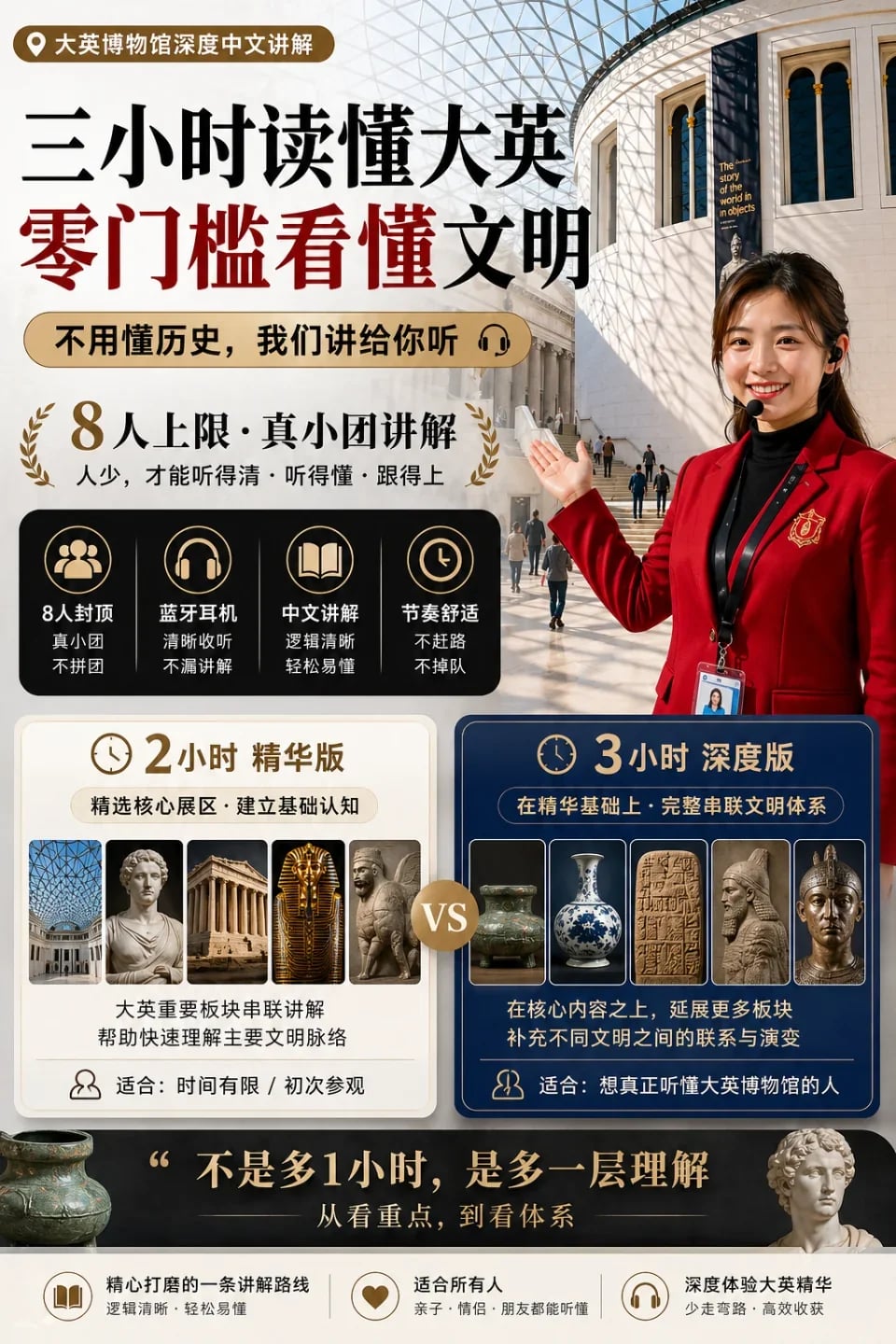 Guided tour in Chinese at the British Museum, London (small group of 8 people + senior museum lecturer)