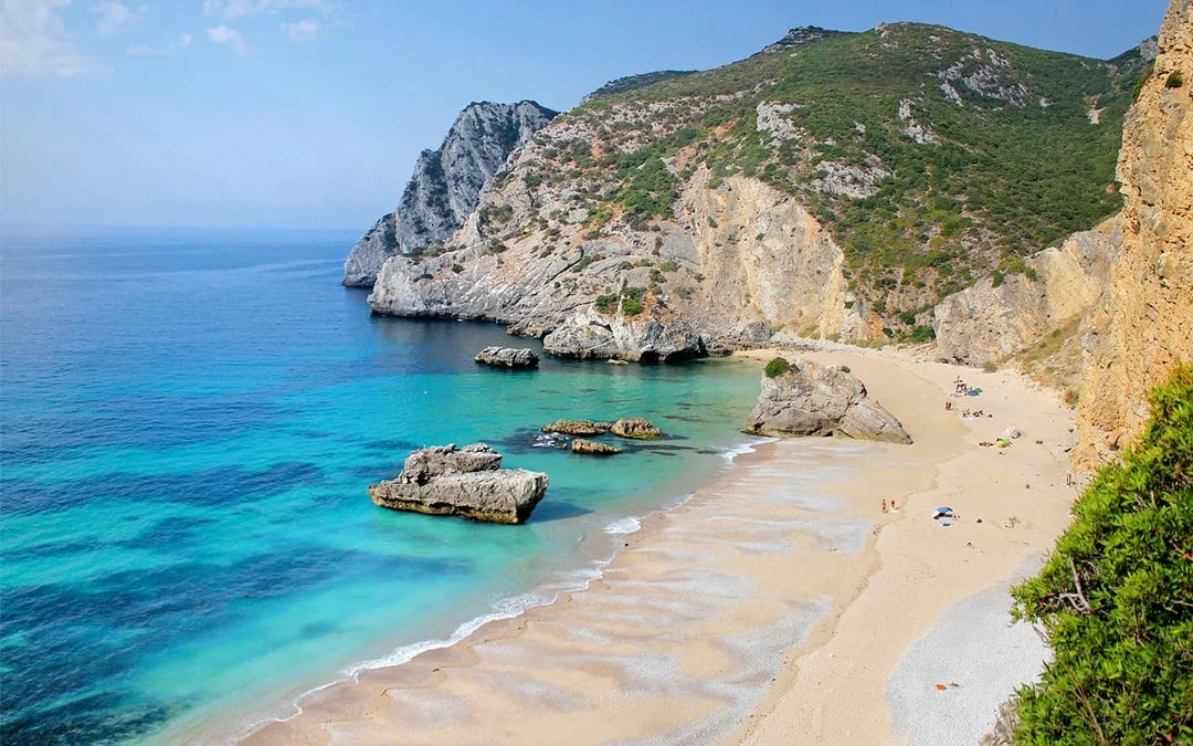 Guided Tour of Sesimbra from Lisbon with Snorkeling at Ribeira do Cavalo Beach Image 1