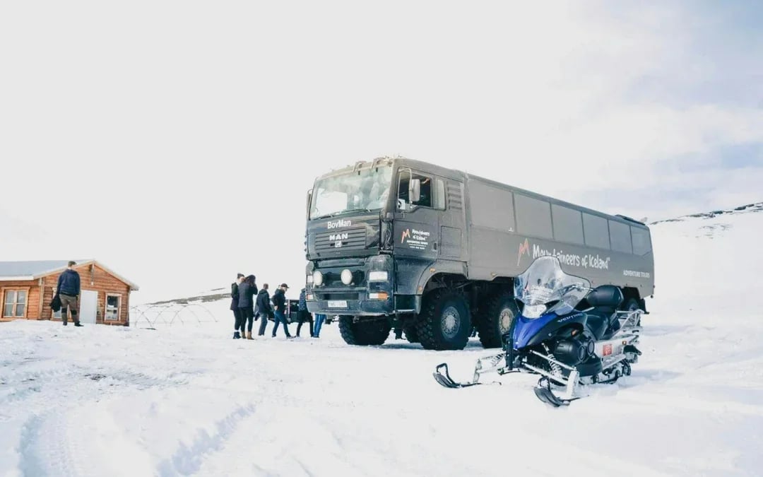 Gulfoss: Langjokull Glacier Snowmobile Tours
 Image 4