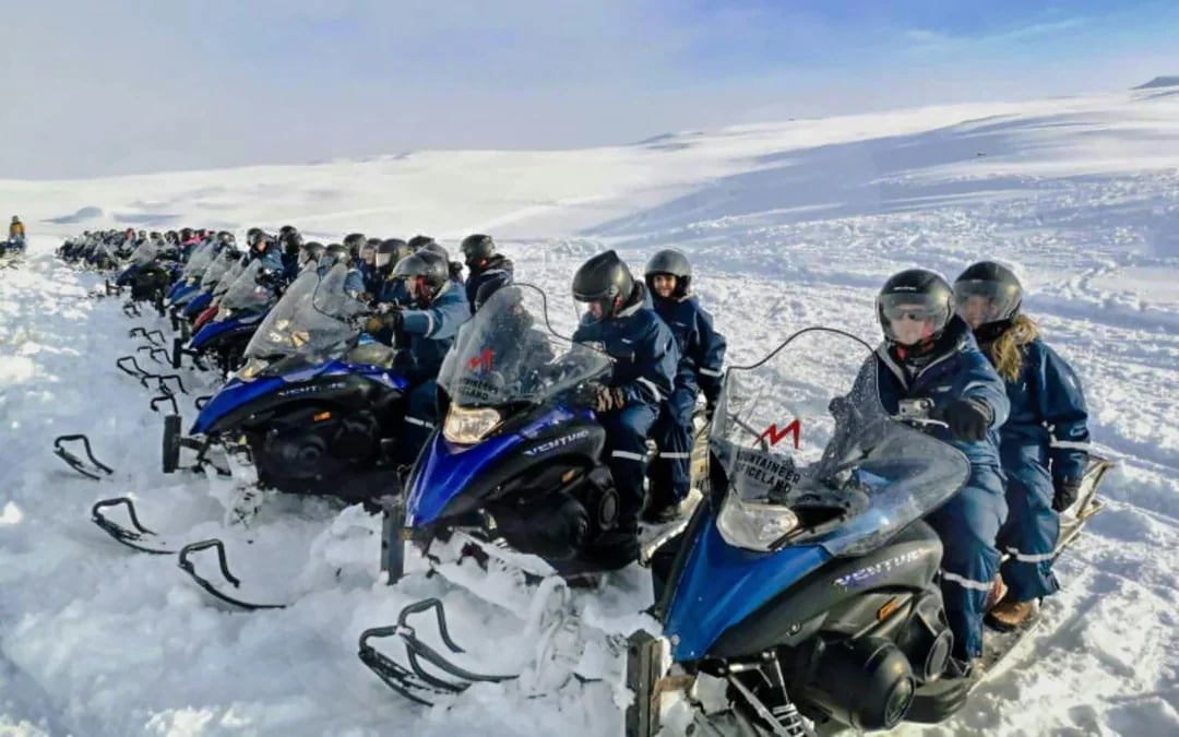 Gulfoss: Langjokull Glacier Snowmobile Tours
 Image 7