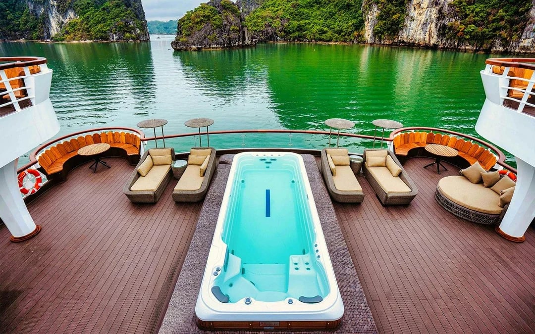 Ha Long Bay: Ambassador Cruise with Infinity Pool, open-air Jacuzzi & International Dining Image 6
