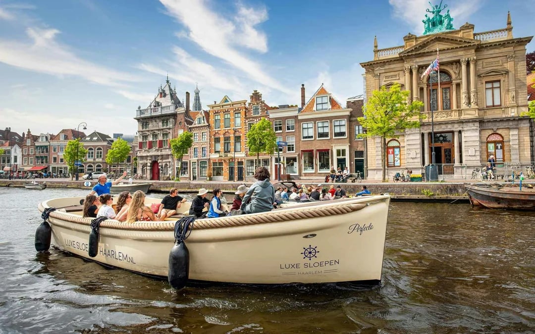 Haarlem: Guided Highlights Canal Cruise on Open Boat Image 1