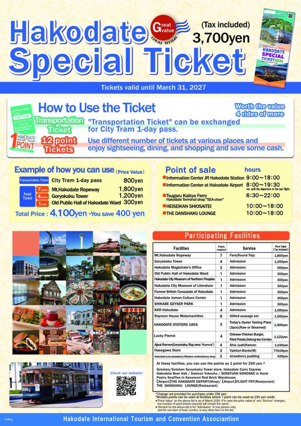 Hakodate | Hakodate Special Ticket | Instant Booking Confirmation