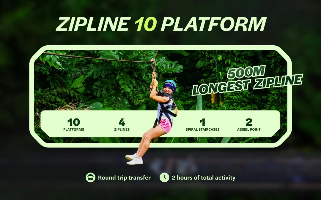 Hanuman World: 10 Platforms Zipline Adventure Image 2