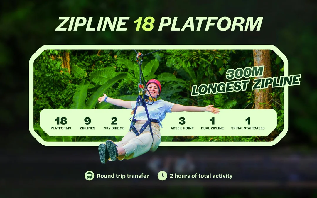 Hanuman World: 18 Platforms Zipline Adventure Image 2