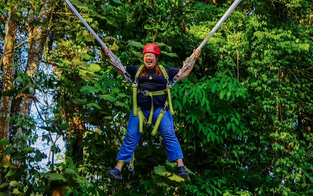 Hanuman World A+ Combo: 32 Zipline Platforms + Roller Zipline + Sky Walk + Meal with Round-Trip Transfers Image 12