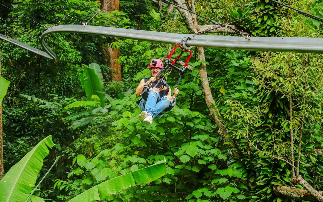 Hanuman World B+ Combo: 18 Zipline Platforms + Roller Zipline + Sky Walk + Meal with Round-Trip Transfers  
 Image 5