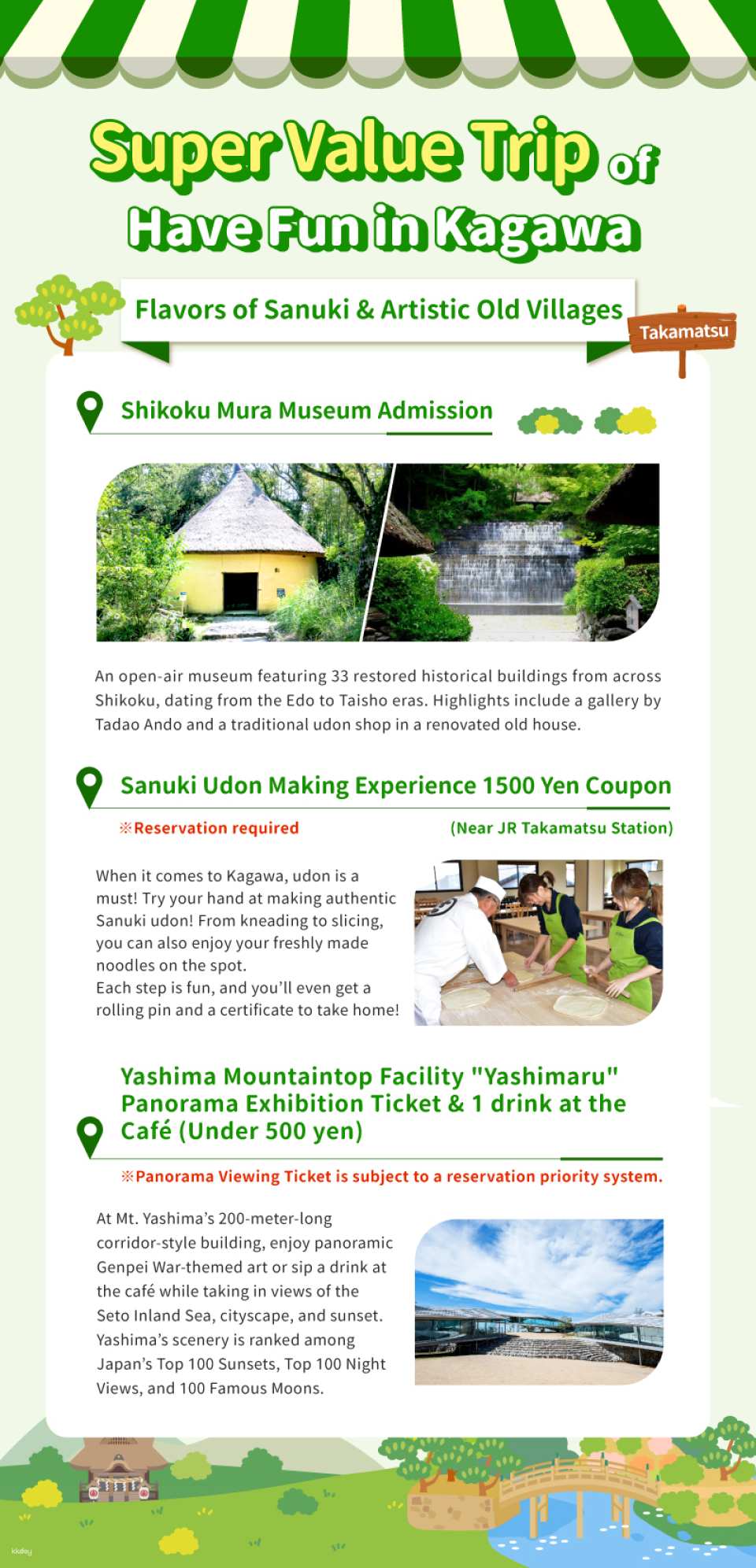 Have Fun in Kagawa 1 Week Free Pass