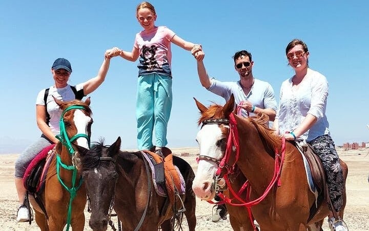 Horse Riding 3 Hours Beach, Desert, Swimming by Horse at Red Sea - Hurghada Image 3
