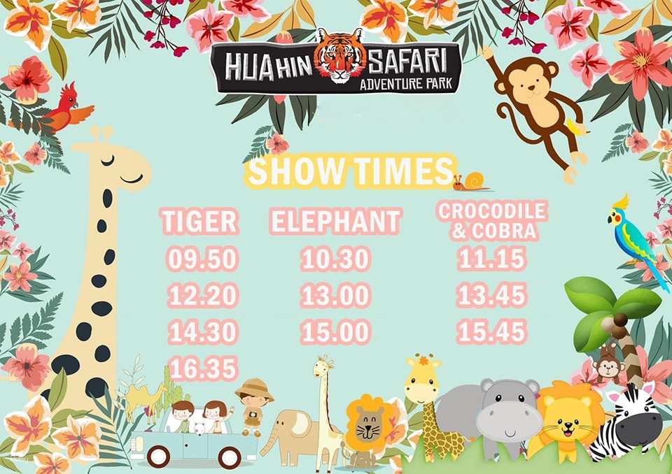 Hua-Hin: Safari & Adventure Park Admission Ticket | Thailand
