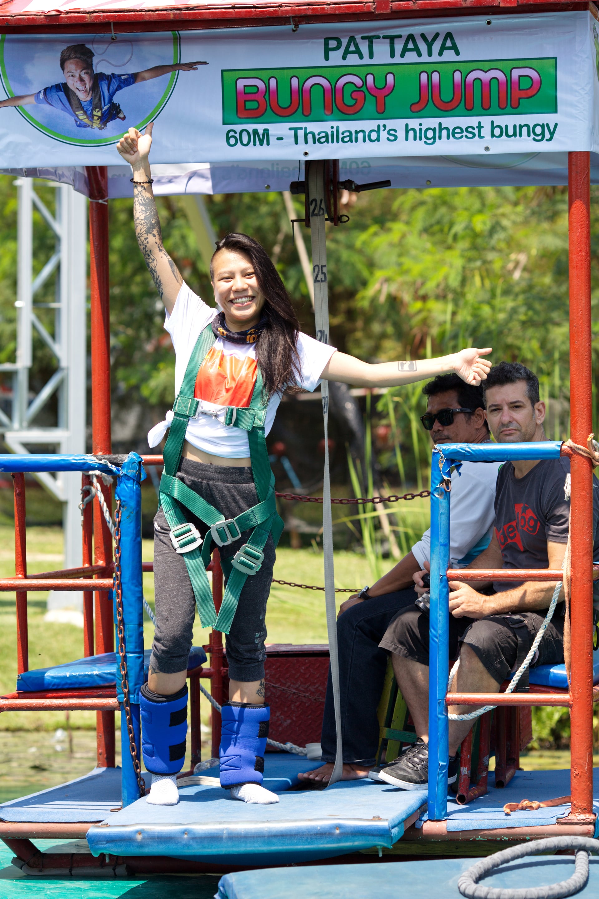 Human Slingshot and Bungy Jump at Sanook Park Pattaya