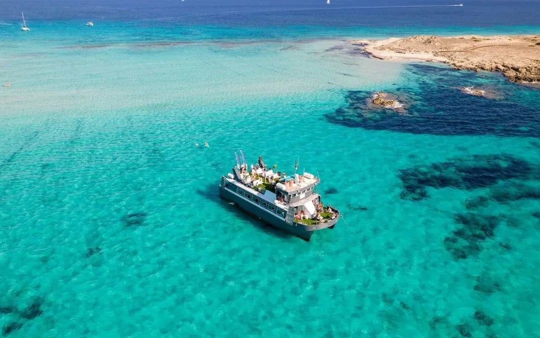 Ibiza: Full-day Formentera Cruise with Open Bar, Breakfast & Paella Image 1
