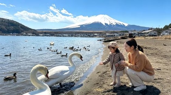 Japan Tokyo Mt. Fuji Lake Kawaguchi & Yamanakako & Lawson/Hikkawa one-day tour