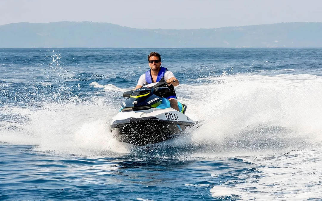 Jet Ski Safari Split with Speedboat Transfer & Beach Break Image 1