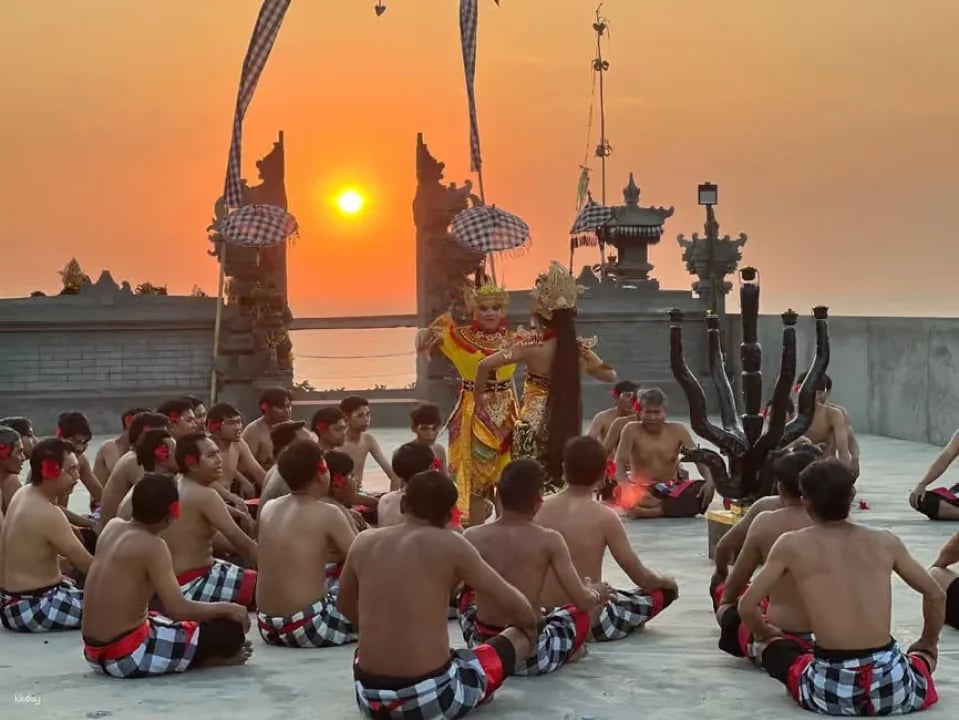 Kecak Fire Dance Karang Boma Cliff Uluwatu in Bali | Indonesia