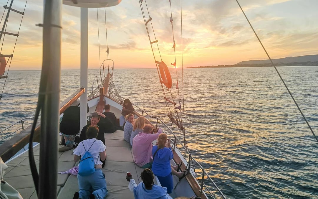 Kefalonia Sunset Cruise to Xi Beach with Night Swim and Traditional Greek Meze Image 1