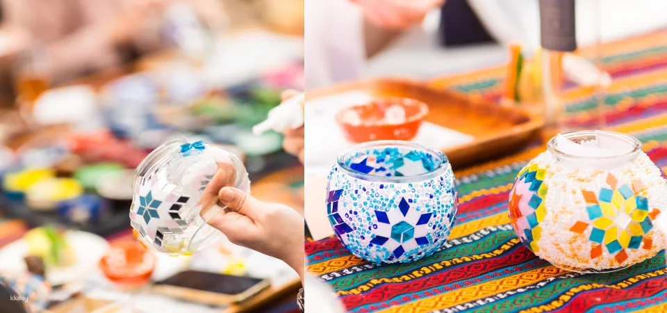 Taipei Dongmen & Hsinchu｜Mosaic Art Studio・Turkish Mosaic Lamp DIY