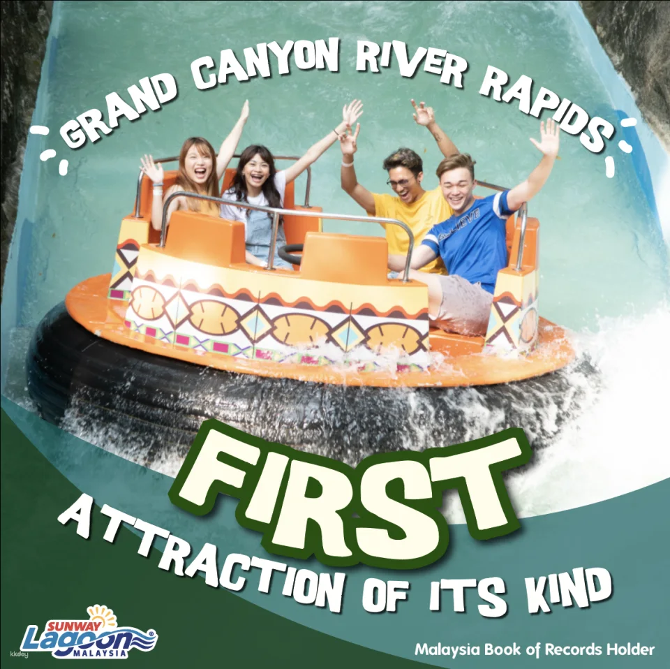 Sunway Lagoon Water Theme Park Ticket Pass with Access to All 6 Zones | Malaysia
