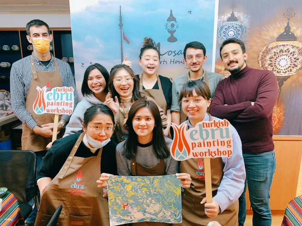 Taipei Main Station | Traditional Turkish Ebru (Marbling) Experience | Turkish Ebru (Marbling) Workshop