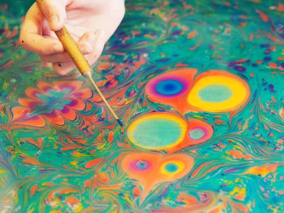 Taipei Main Station | Traditional Turkish Ebru (Marbling) Experience | Turkish Ebru (Marbling) Workshop