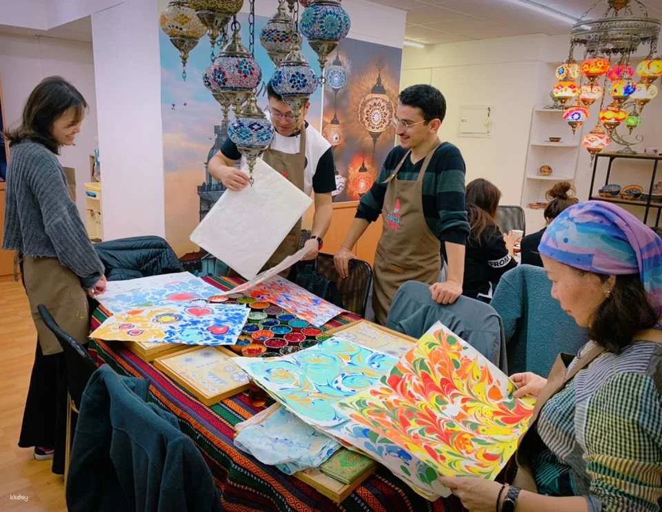 Taipei Main Station | Traditional Turkish Ebru (Marbling) Experience | Turkish Ebru (Marbling) Workshop