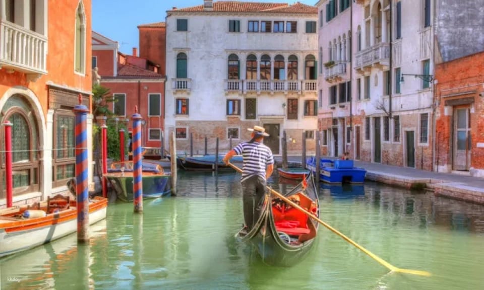 Traditional gondola ride on Venice’s Grand Canal